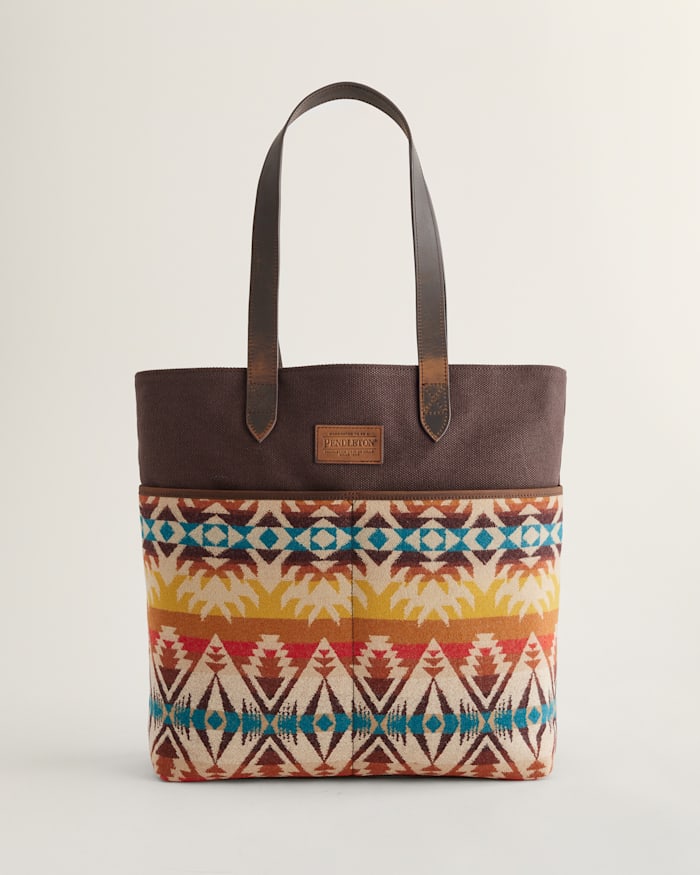PASCO WOOL/LEATHER MARKET TOTE